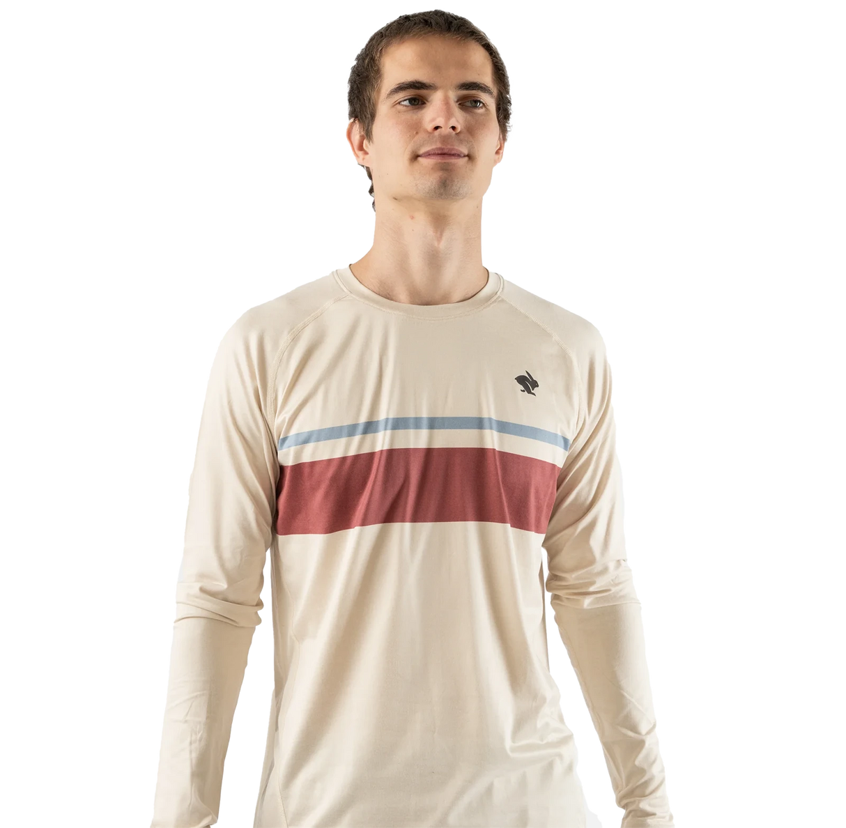 rabbit EZ Tee LS Seadpearl Stripe