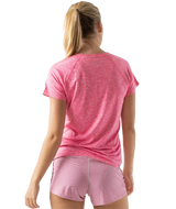 rabbit EZ Tee Laufshirt pink heather