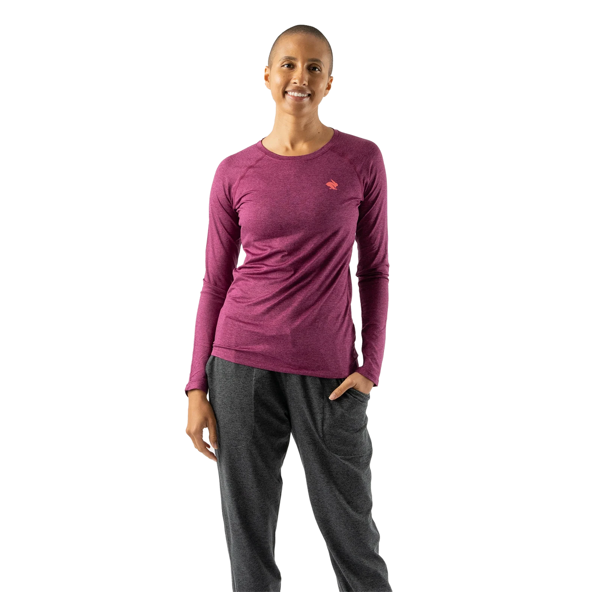 rabbit EZ Tee Ls Women Raspberry Grape