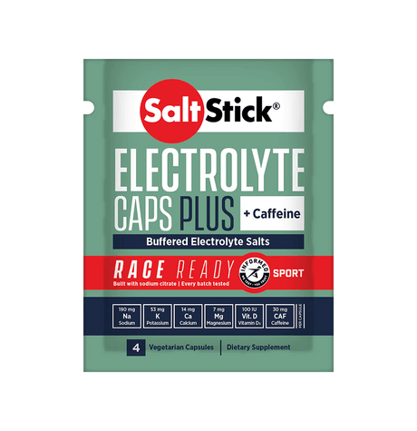 SaltStick Electrolyte Caps Plus Caffeine