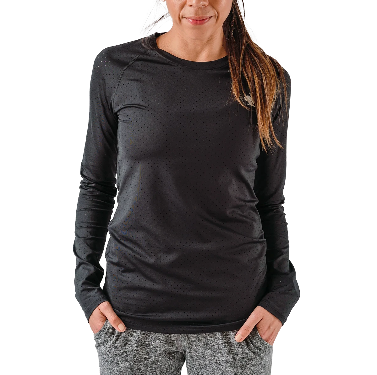 rabbit EZ Tee Perf Longlseeve Shirt Women Black