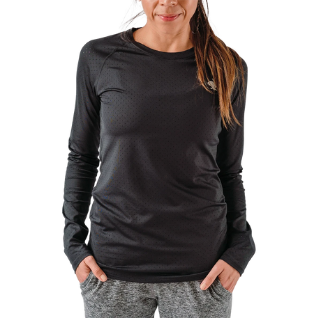 rabbit EZ Tee Perf Longlseeve Shirt Women Black