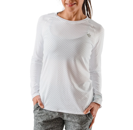 rabbit EZ Tee Perf Longlseeve Shirt Women White