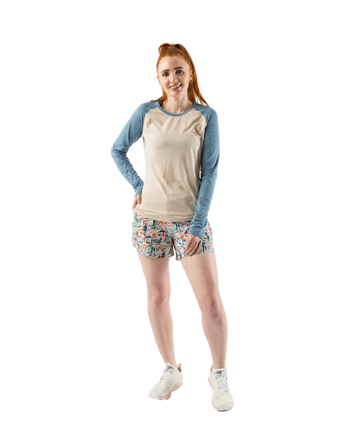 rabbit ez tee ls perf damen celestial oak