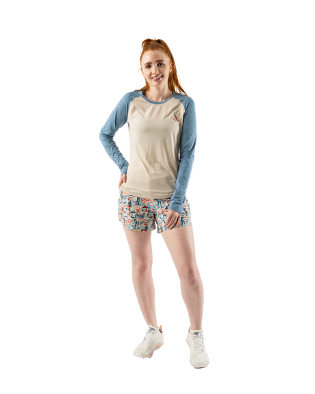 rabbit ez tee ls perf damen celestial oak