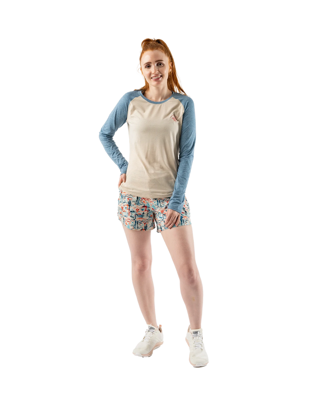 rabbit ez tee ls perf damen celestial oak