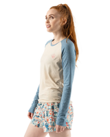 rabbit ez tee ls perf damen celestial oak