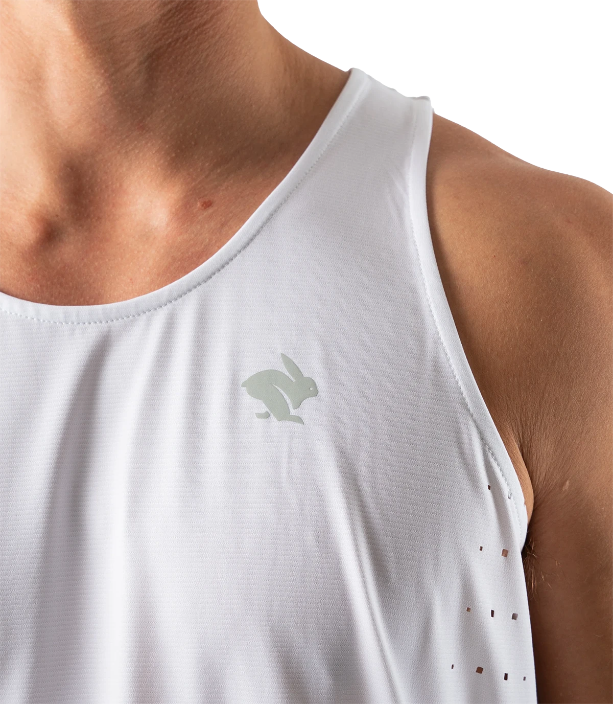 rabbit race pace tank white