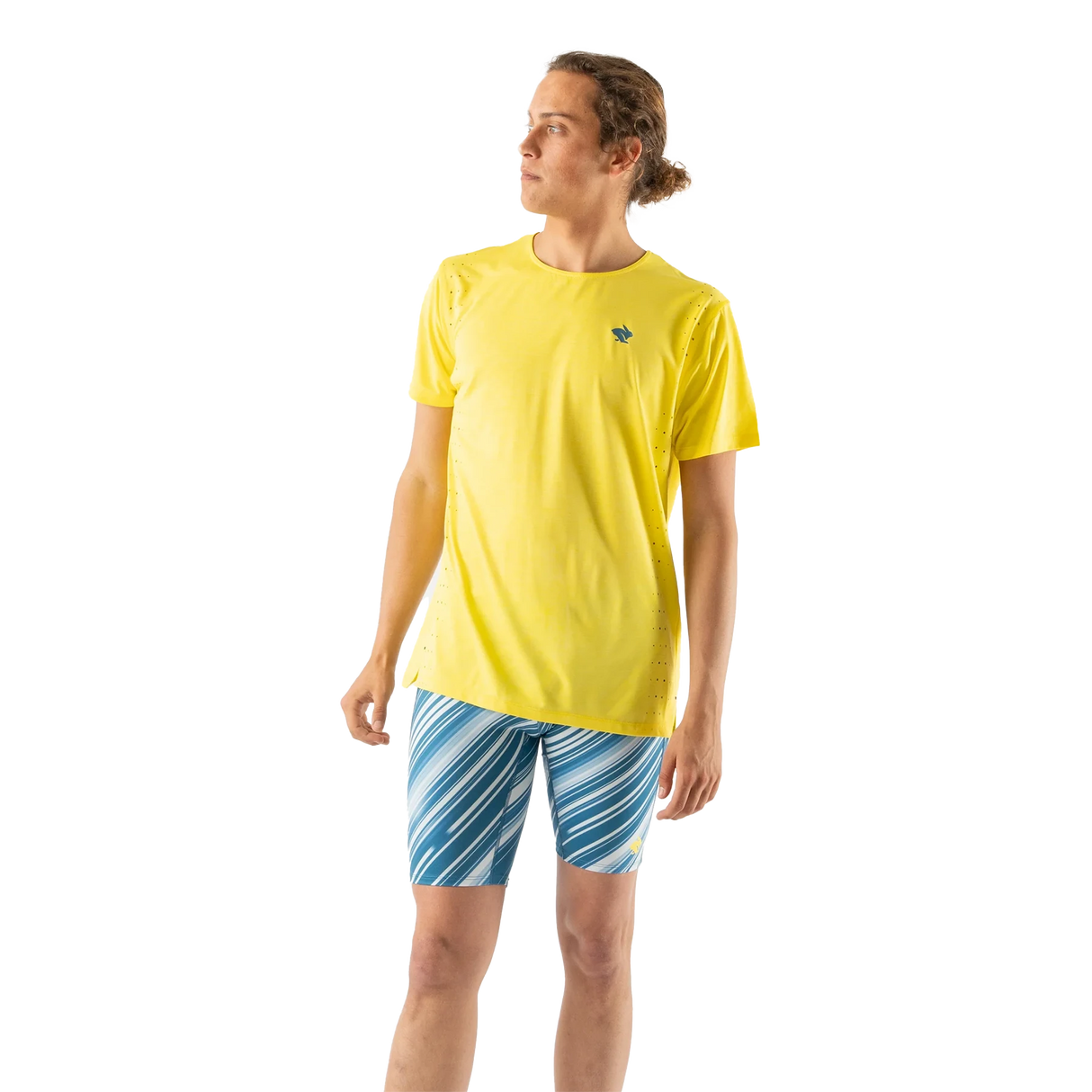 rabbit race pace tee mens blazing yellow