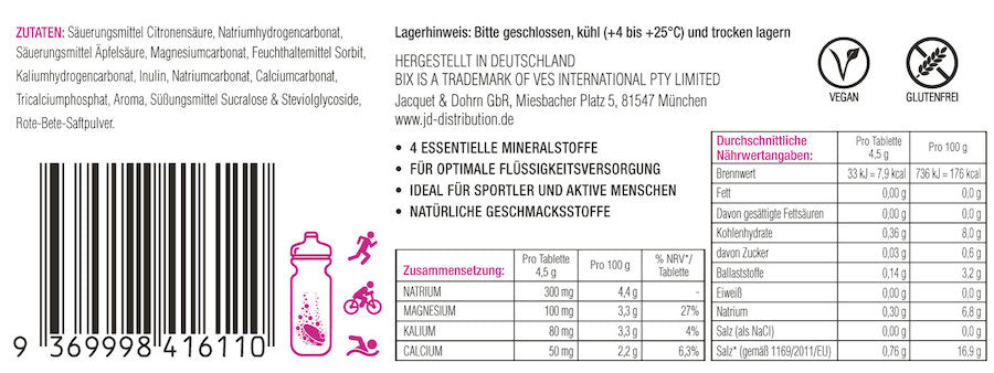 BIX ACTIVE Effervescent Tablets